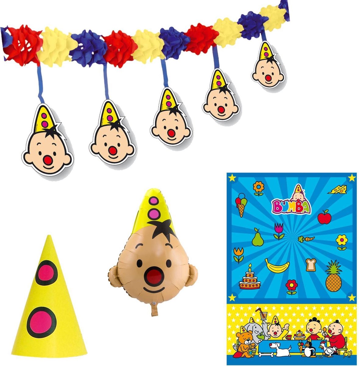 BUMBA PARTY SET! | Kinderverjaardag | Hoedjes| Slinger | Tafelkleed | Foil Ballon| Bumba | Feestje | Kids | Peuter | Kleuter